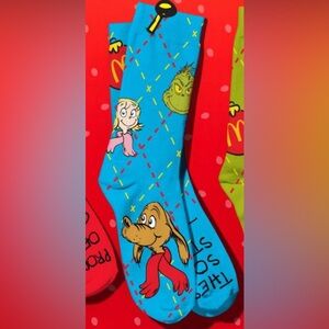 McDonald's Blue Max socks from the grinch